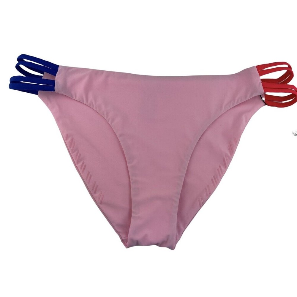 Hurley Pink Bikini Max‎ Geo Surf Bottom Moderate Coverage Size XL CQ3755